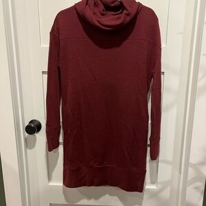 St. John's Bay Red Cowl Turtleneck Sweater dress